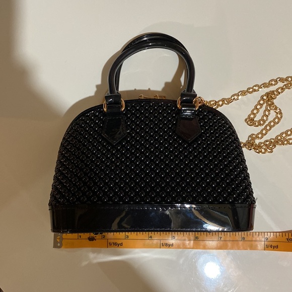 Black Cute mini alma style Rubber handbag - Picture 4 of 9
